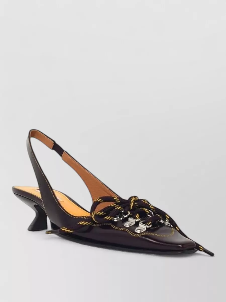 Marni Leather Slingback Mules