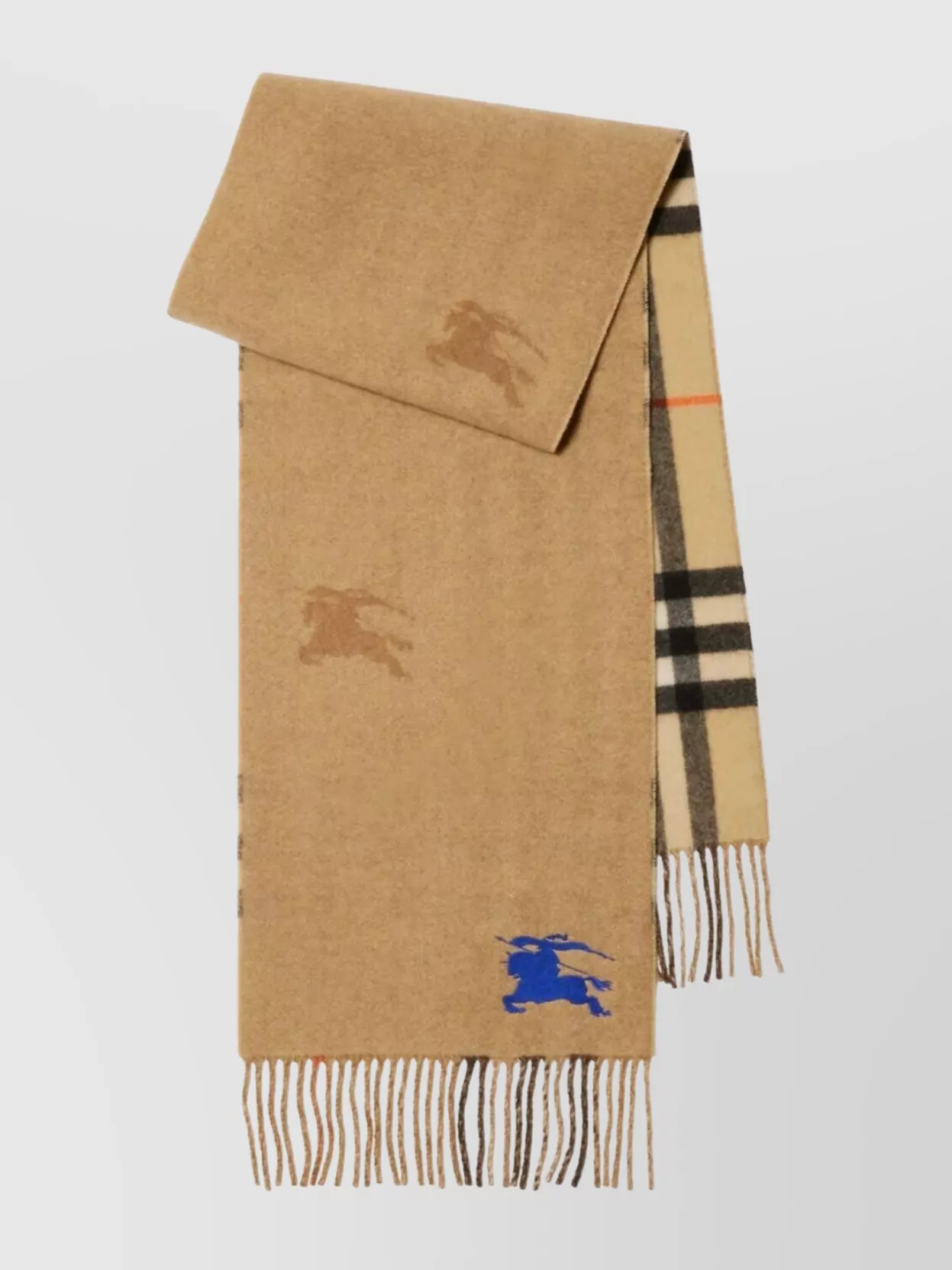 Burberry Reversible Check Cashmere Scarf
