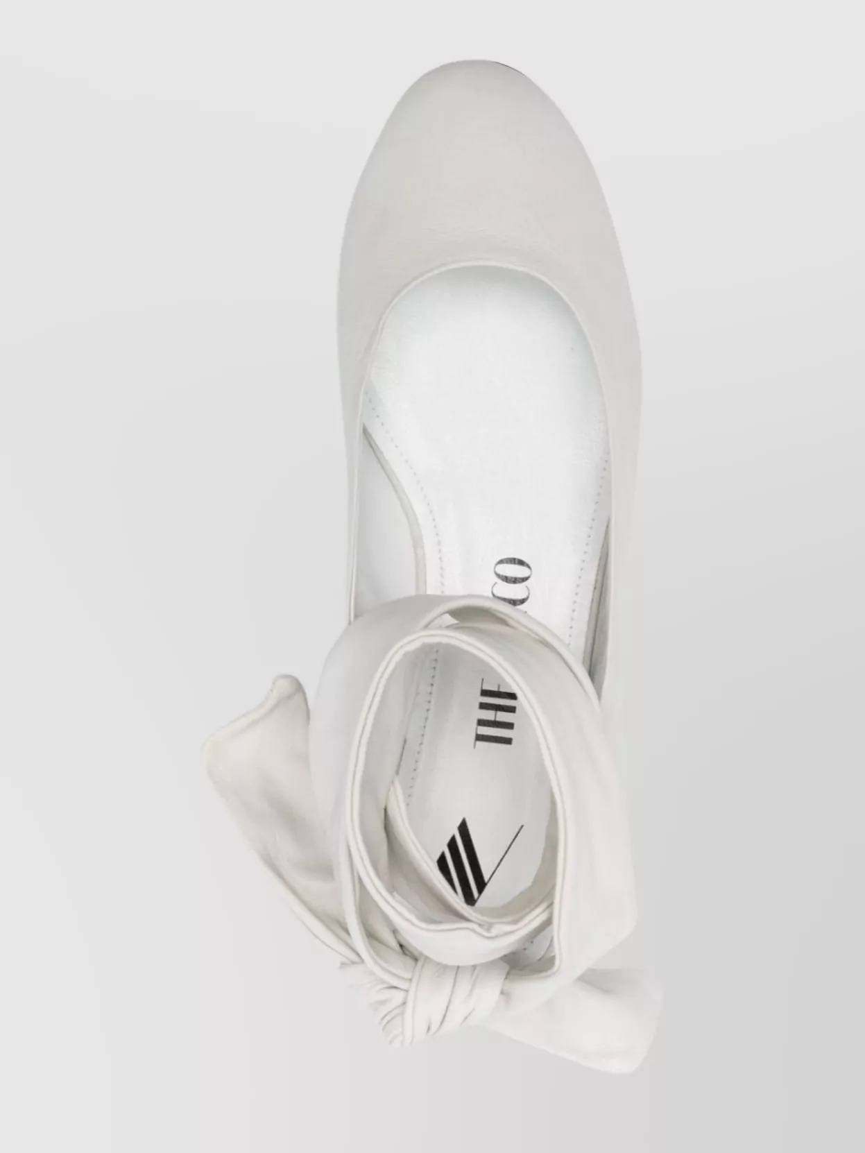 The Attico Cloe Leather Ballerina Shoes