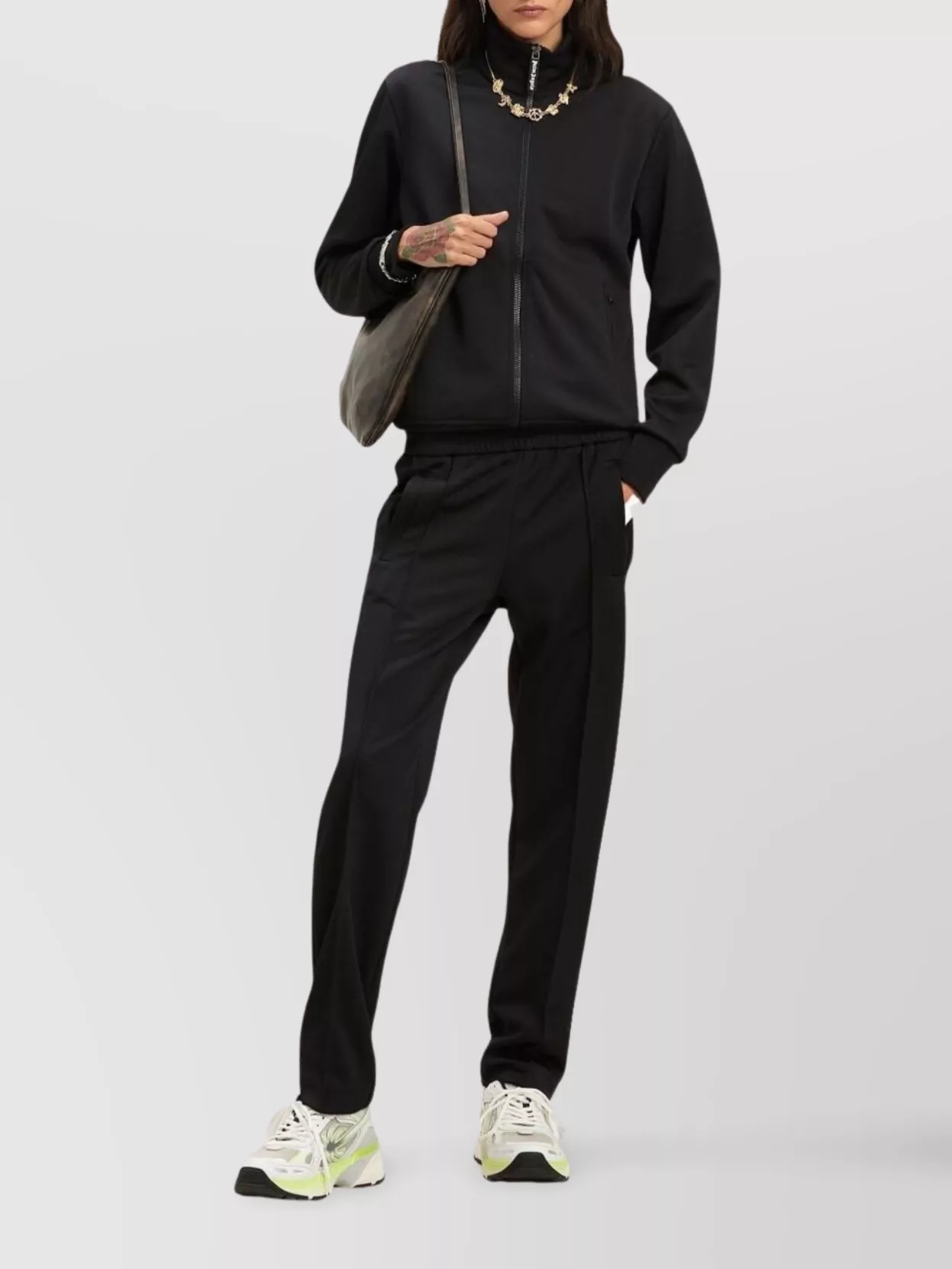 Palm Angels Elasticated Waistband Trousers With Two Side Pockets