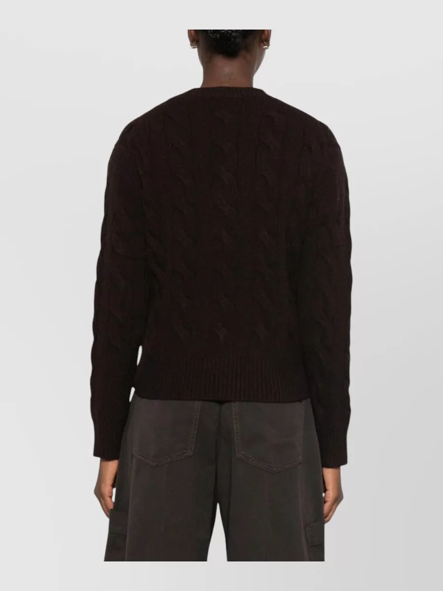 Polo Ralph Lauren Wool Cashmere Cable Knit Crew Neck Jumper