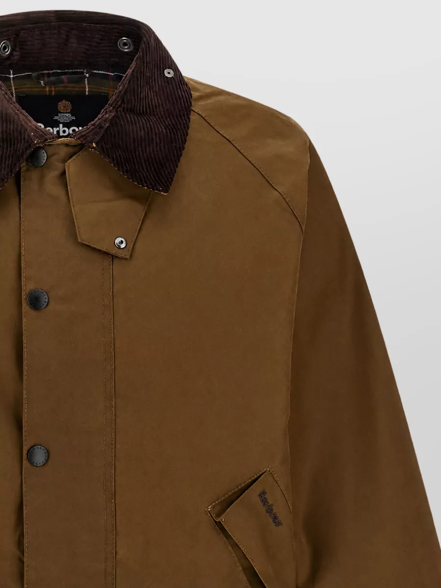 Barbour Waxed Cotton Single Breasted Coat
