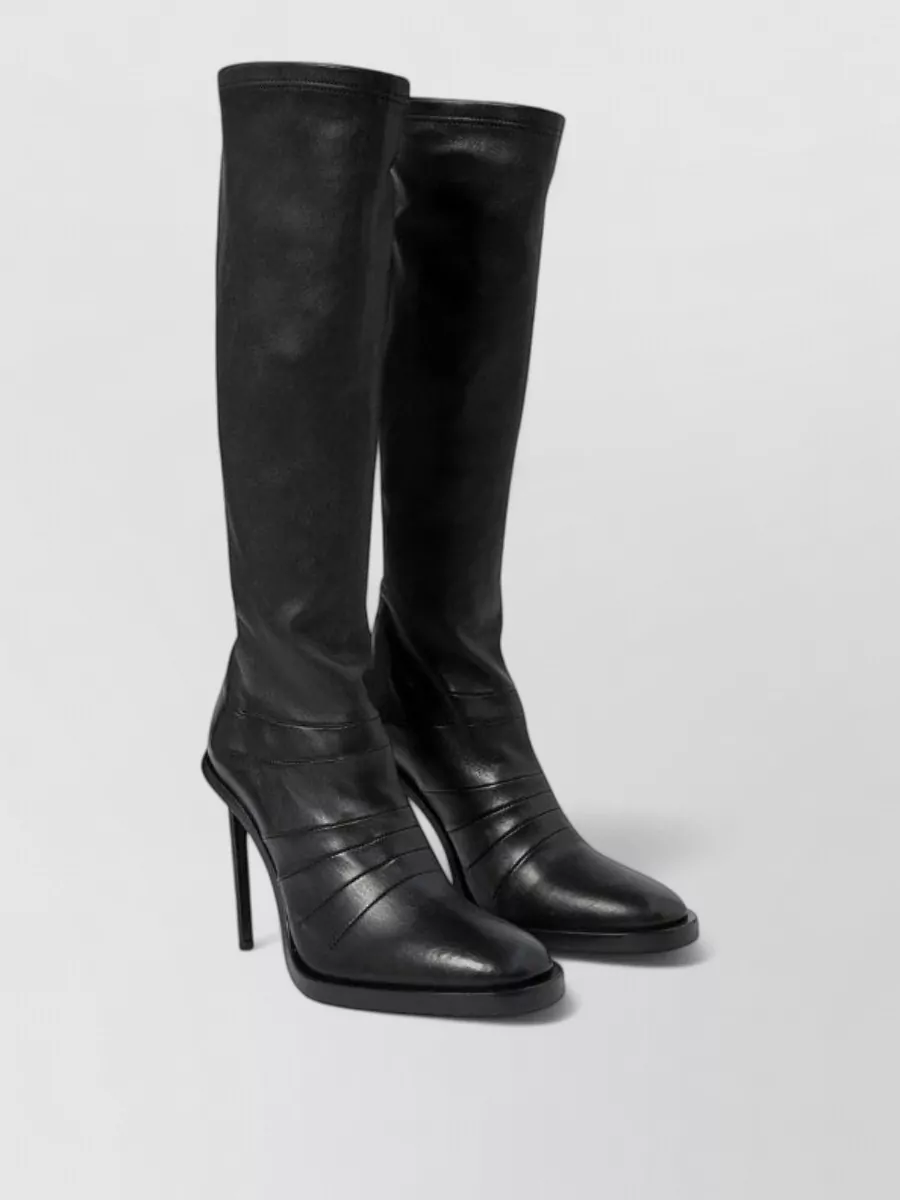 Ann Demeulemeester lamb leather high heel boots