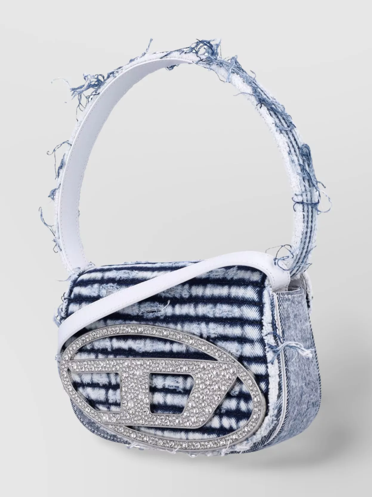 Diesel Bleached Denim Shoulder Bag