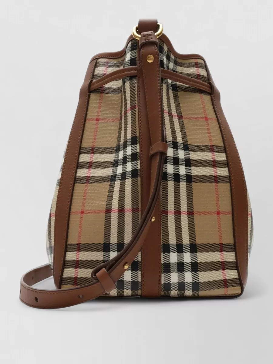 Burberry Check Mini Coated Canvas Bucket Bag