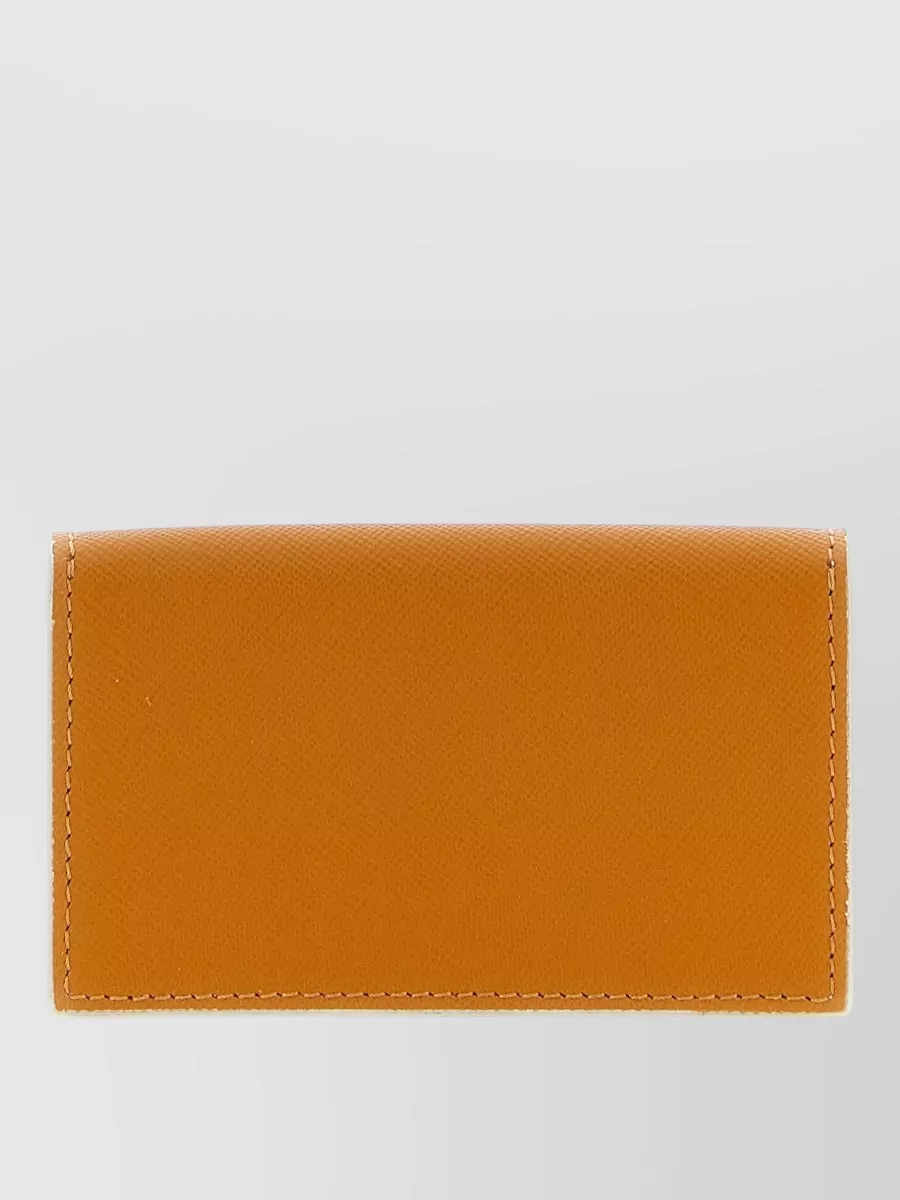 Marni Logo Business Card Holder Snap Button