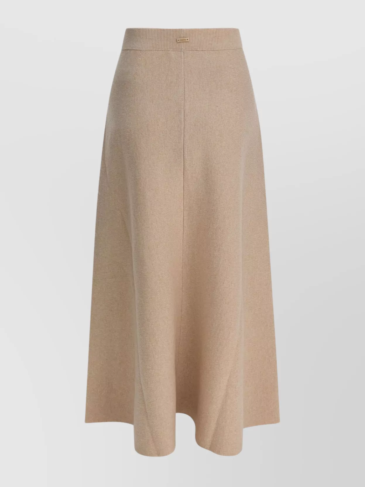 Max Mara Flared Skirt Made From Wool And Cashmere In Brown