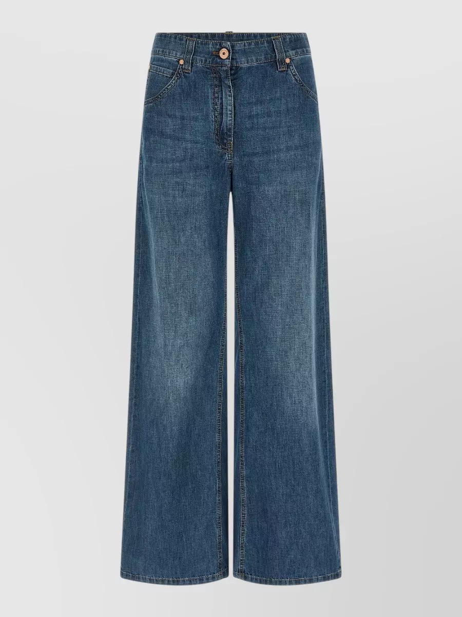 Brunello Cucinelli Denim wide-leg jeans