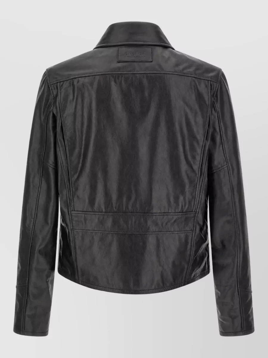 Amiri Leather Zip Jacket