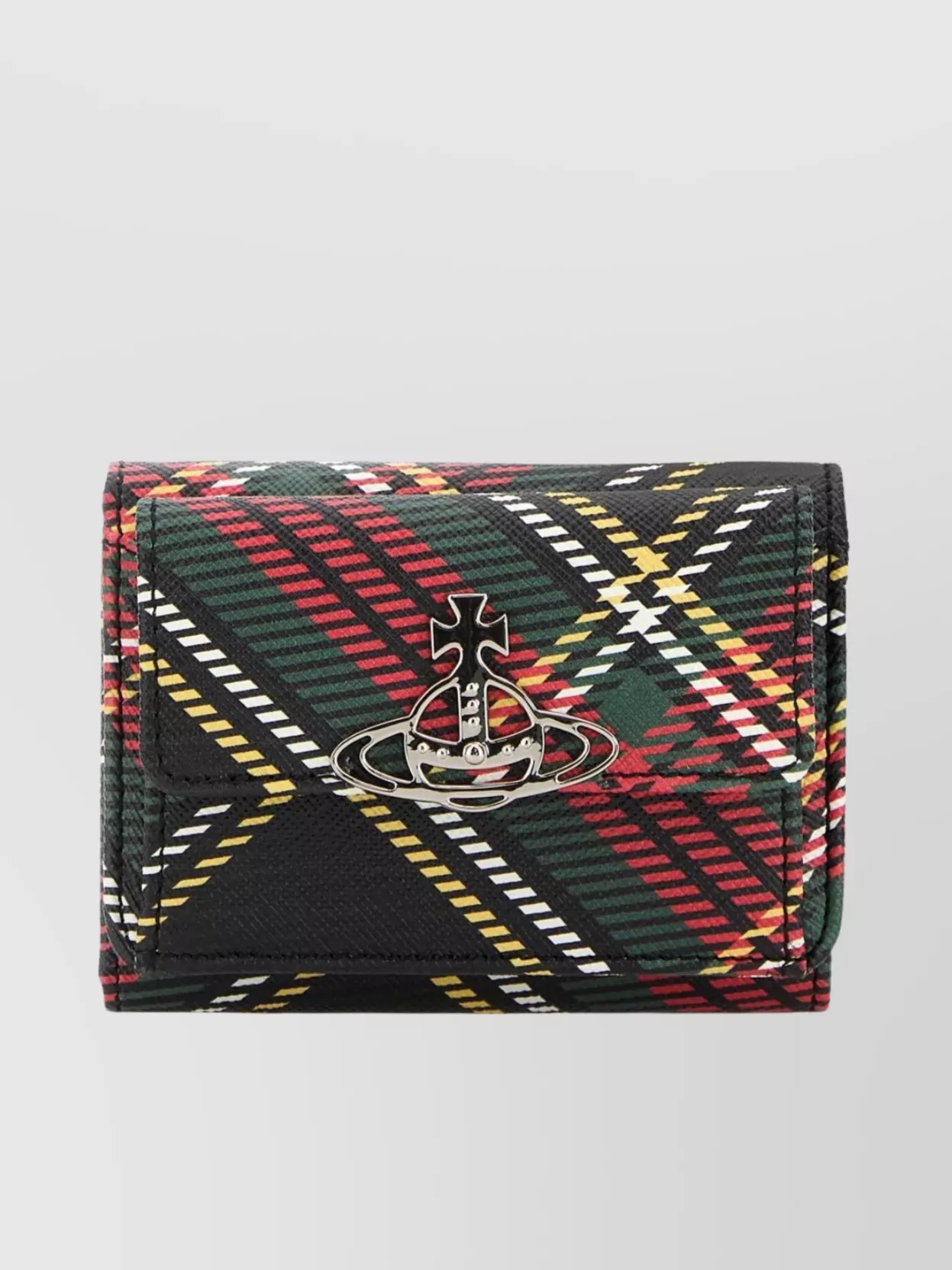 Vivienne Westwood Leather Wallet With Printed Design And Flap