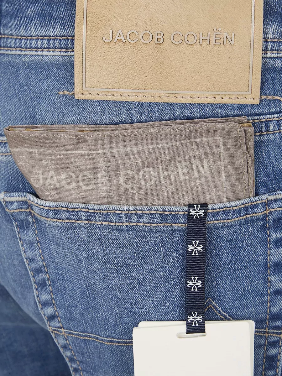 Jacob Cohen Denim Cropped Slim-Fit Straight-Leg Jeans