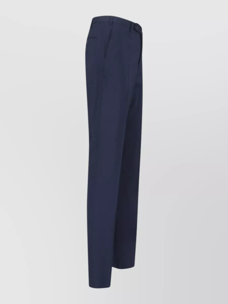 Incotex Virgin Wool Straight-Leg Trousers