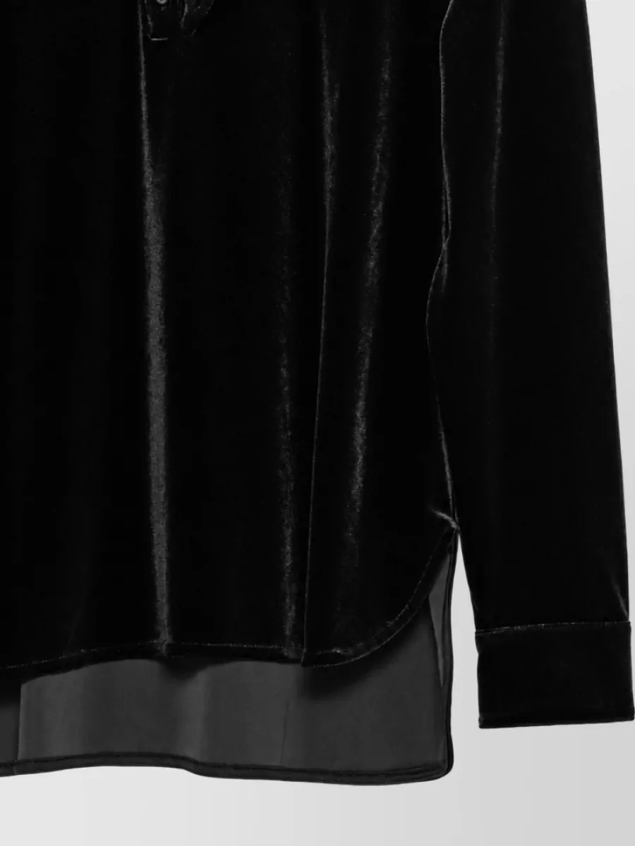 Emporio Armani Ruffled Long-Sleeve Blouse