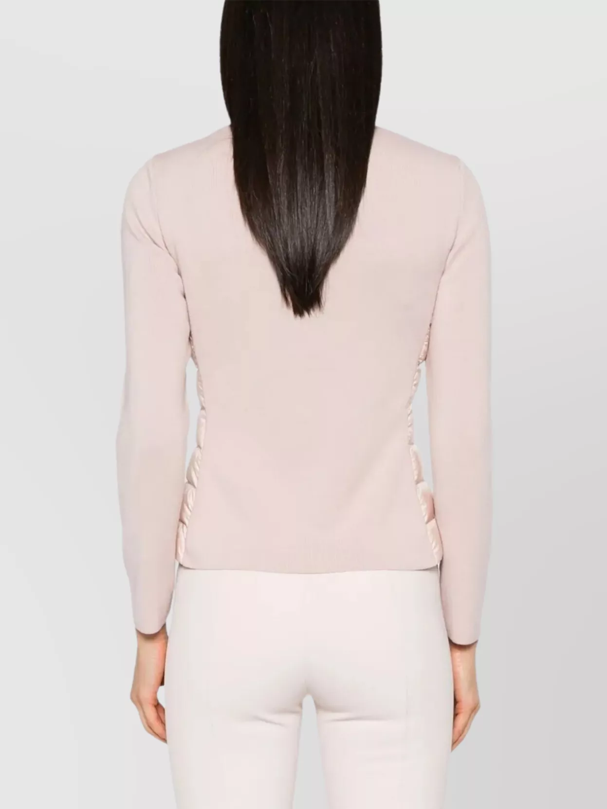 Moncler Wool Padded Zip-Up Cardigan