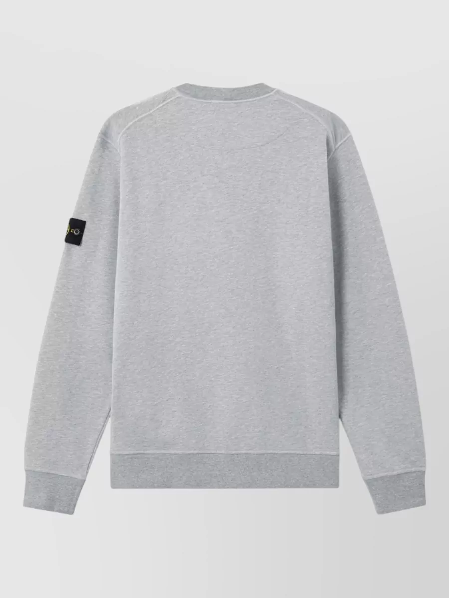 Stone Island Ribbed Cotton Sweatshirt