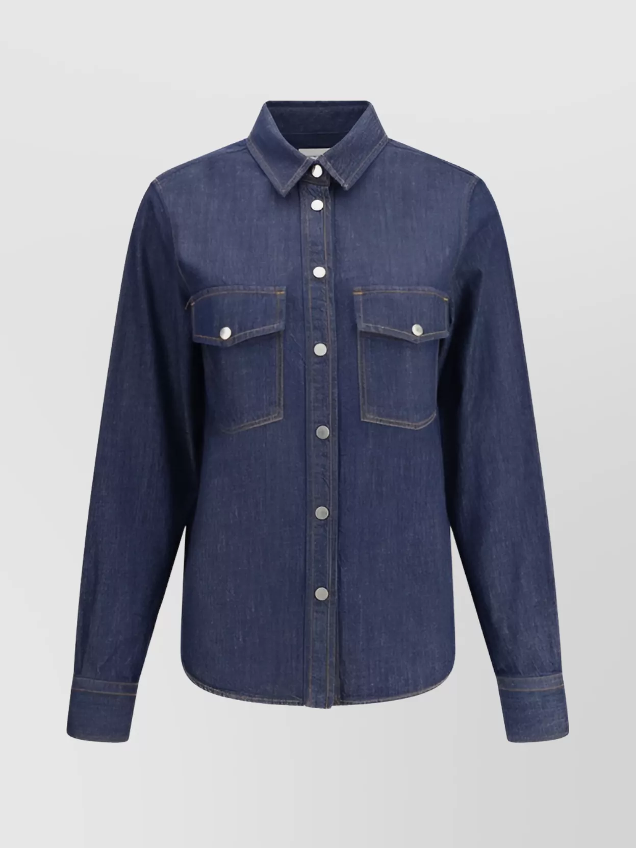 Jacob Cohen Western Denim Shirt With Sharp Casual Look