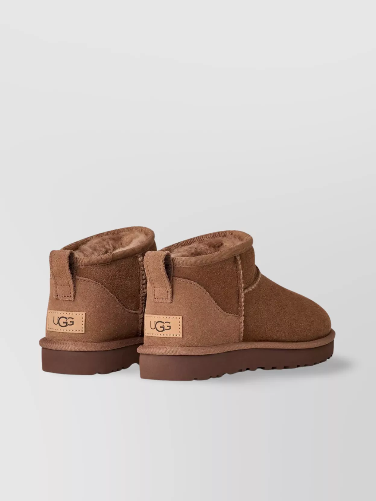 Ugg Short Ankle Pull Tab Suede Boot