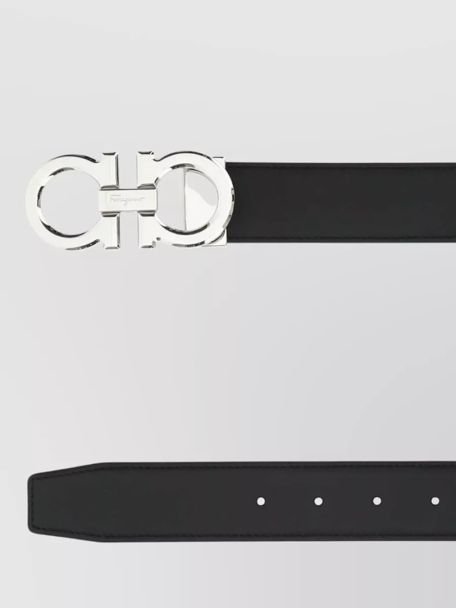 Ferragamo Adjustable Belt Metal Buckle