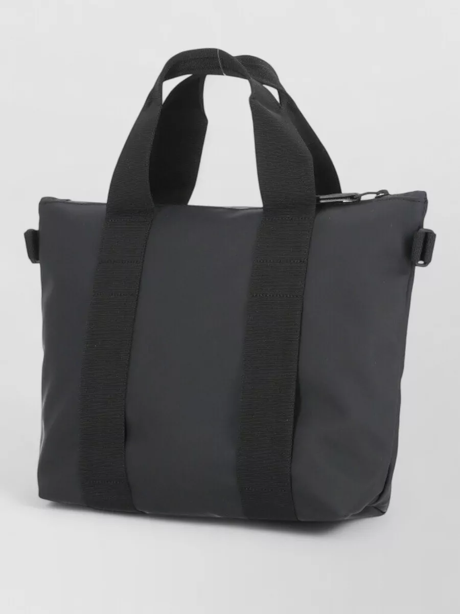 Rains Tote Bag Waterproof Fabric Top Handles Strap