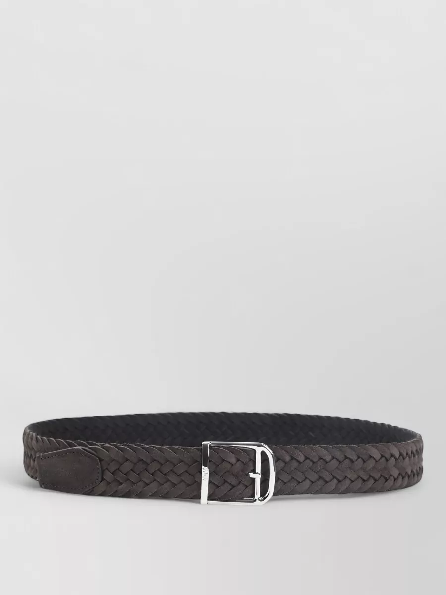 Brioni braided leather belt