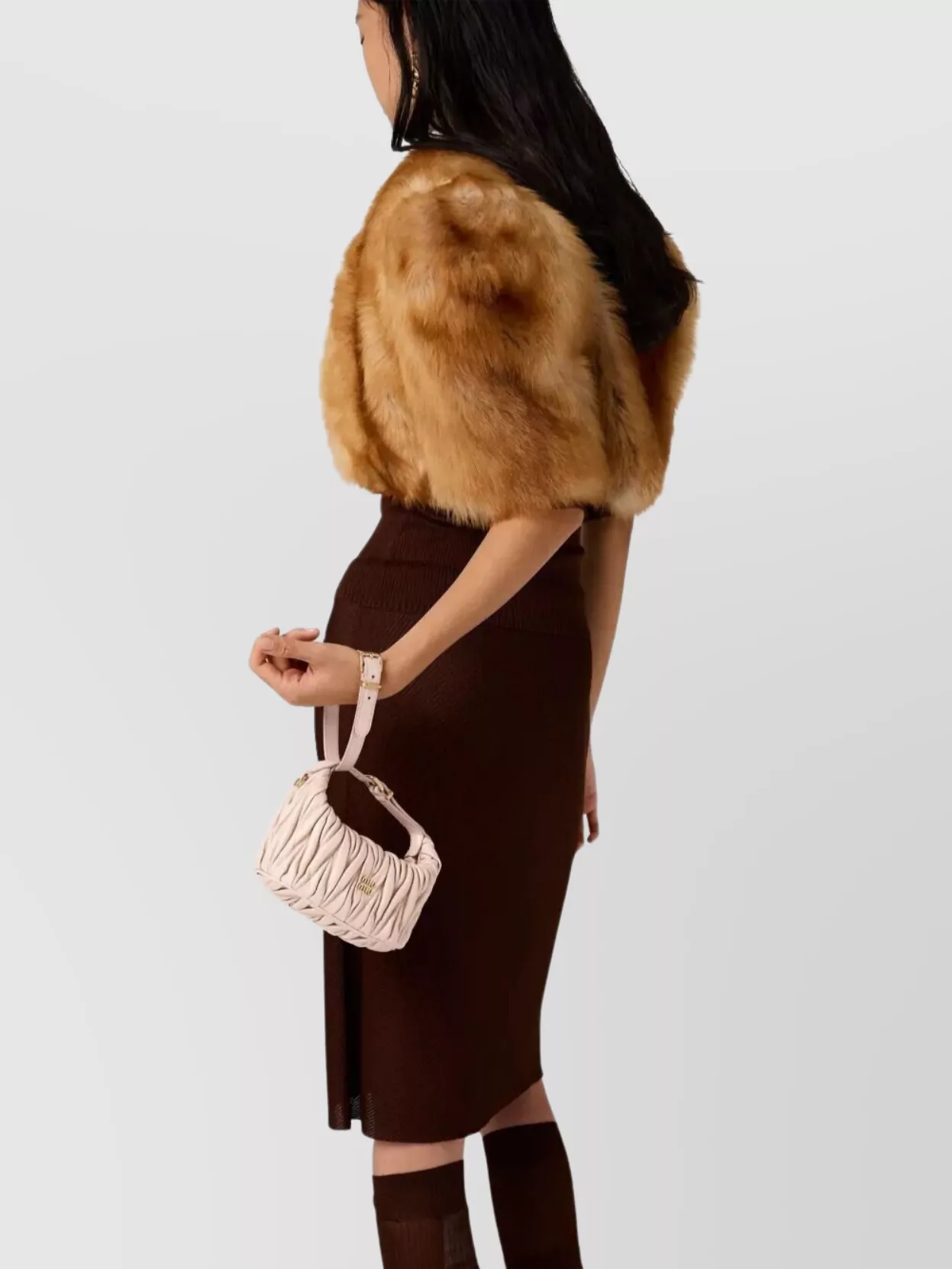 Miu Miu Quilted Nappa Leather Tote Bag