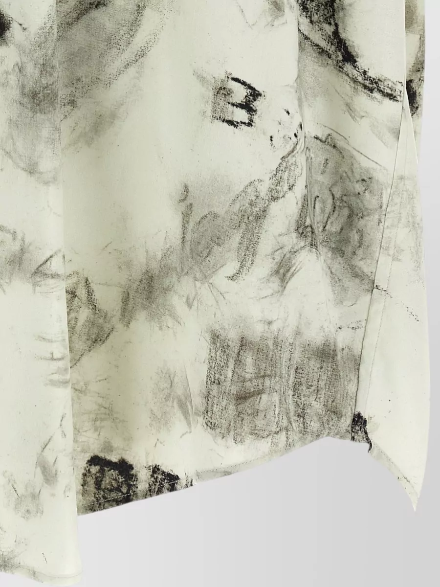 Balenciaga Minimal Short Sleeve Shirt Button Collar