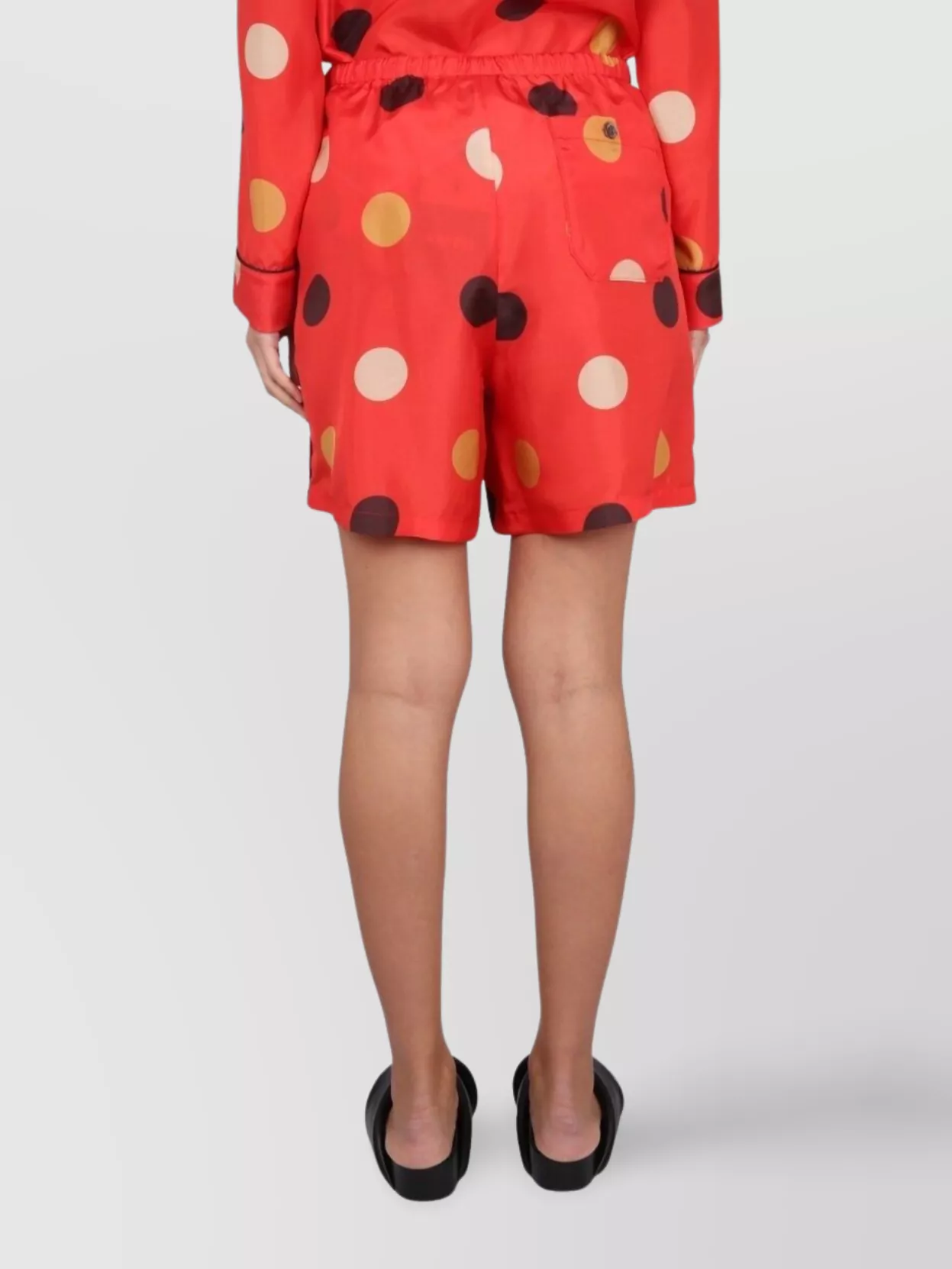 Aspesi Polka-dot Drawstring Shorts