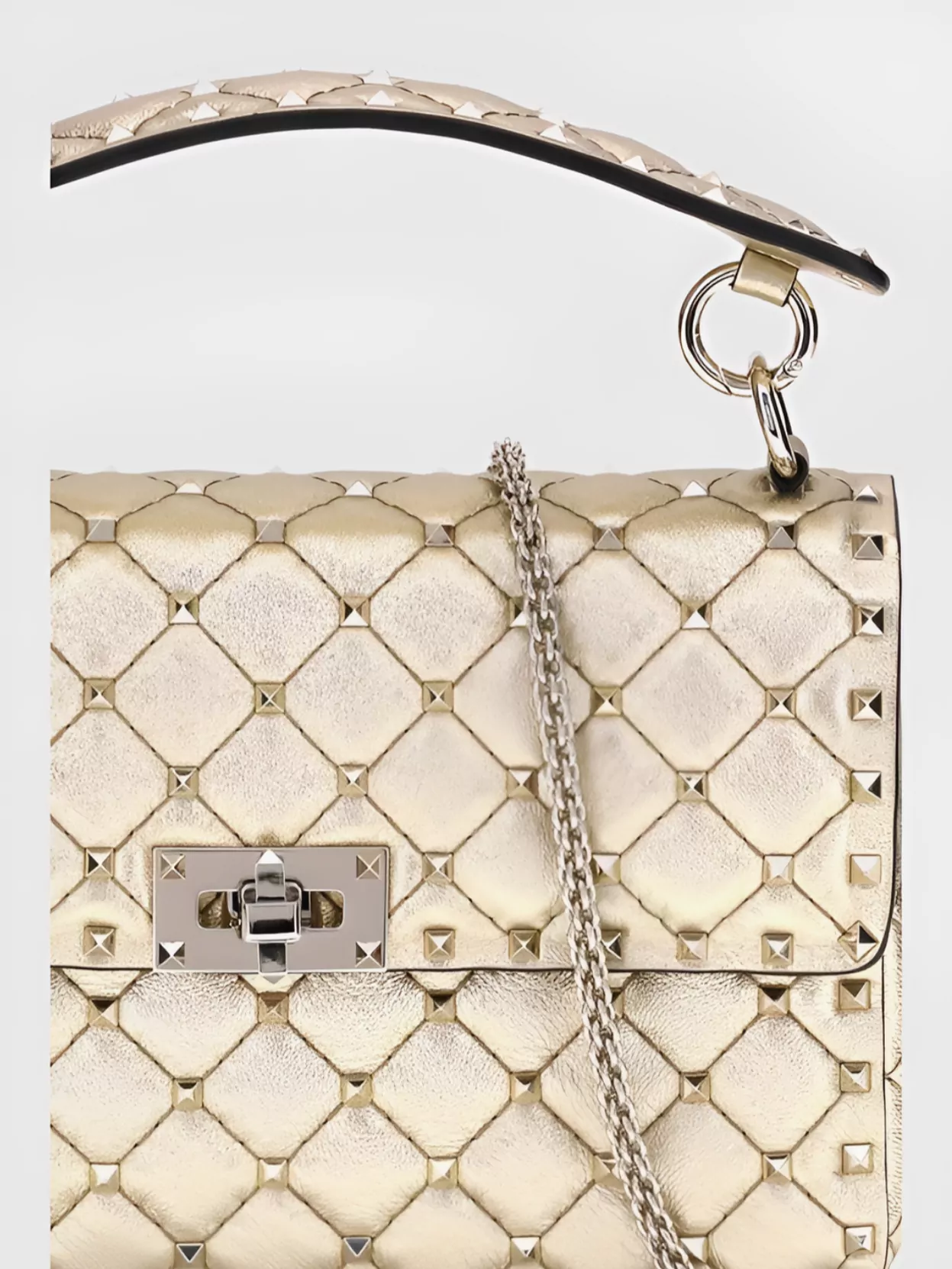 Valentino Medium Spiked Shoulder Bag