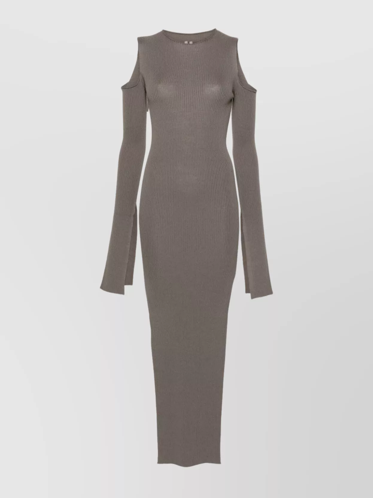 Shop Rick Owens Structured Cape Sleeve Dress In Grey