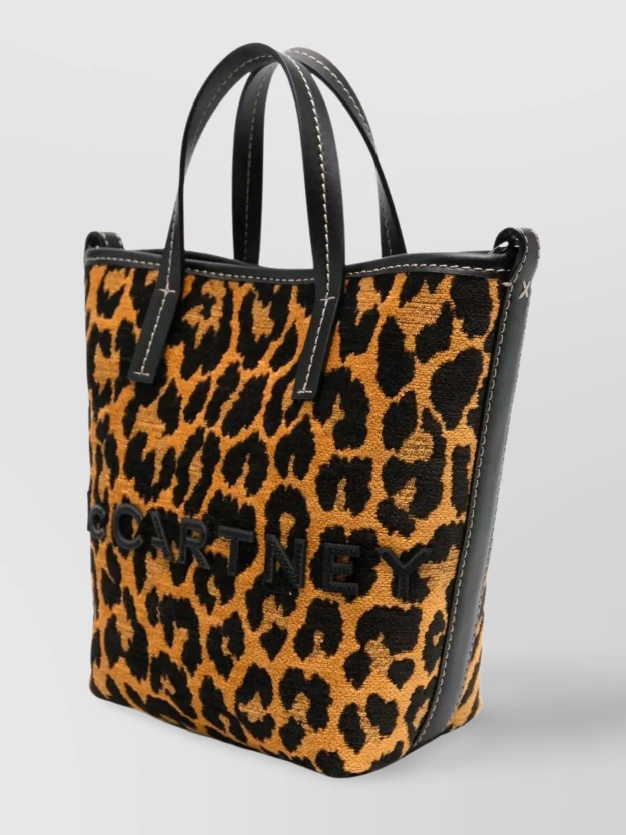 Stella Mccartney Jacquard Leopard Bucket Bag