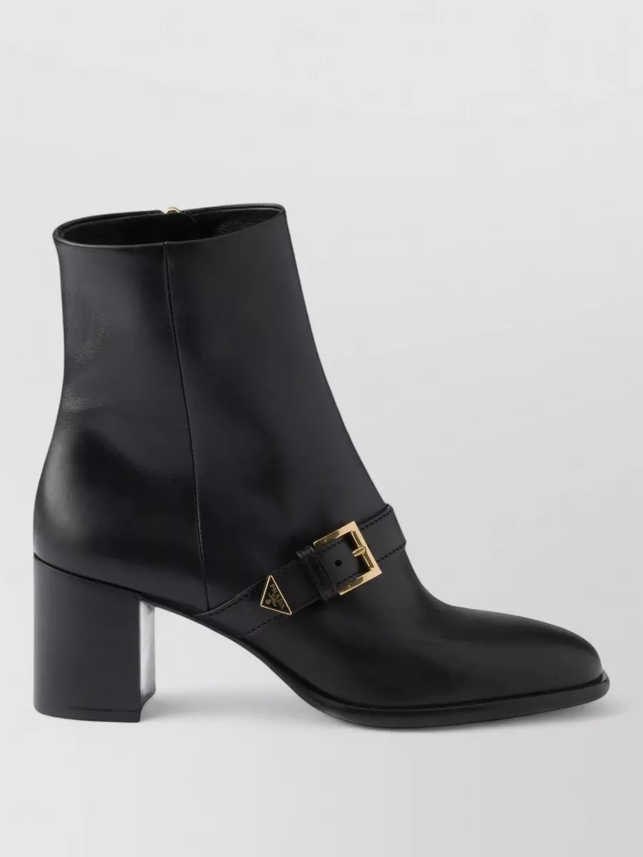 Prada Leather Ankle Boots