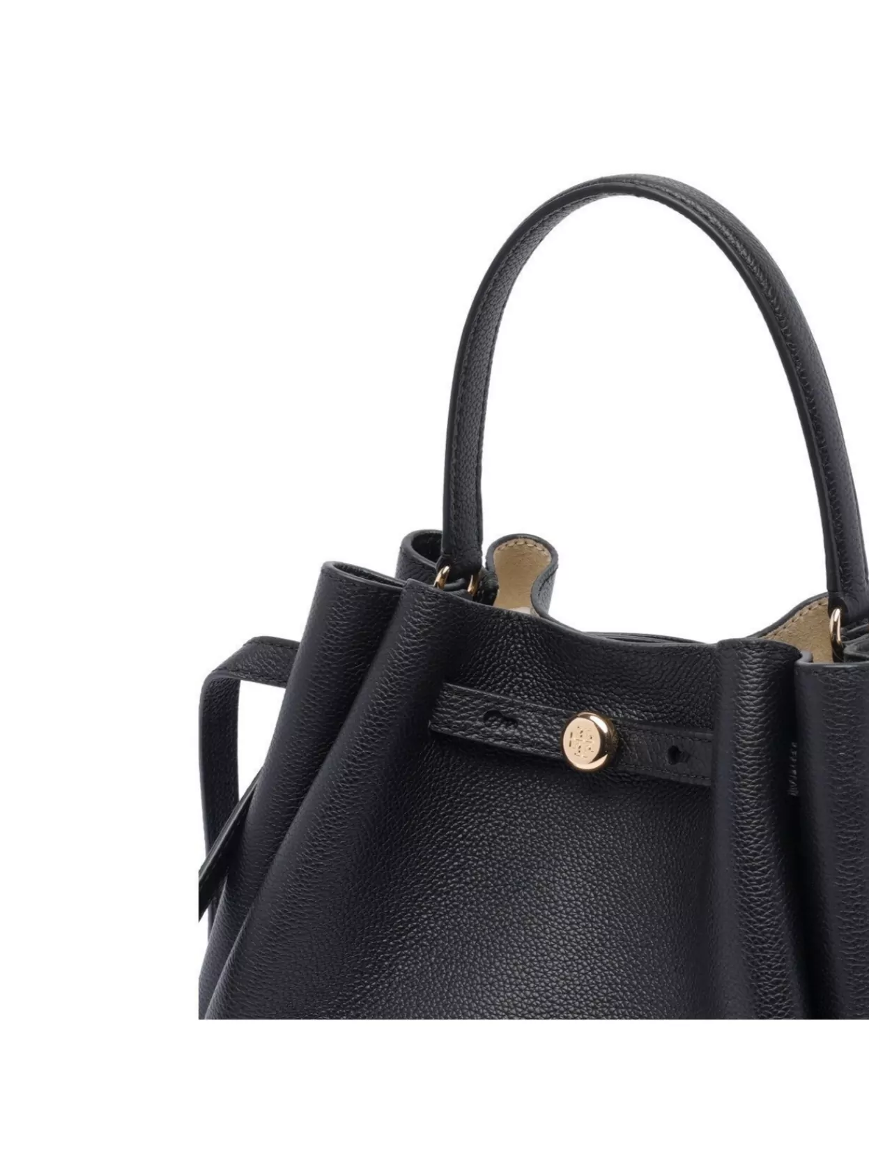 Tory Burch Bucket Bag With Top Handle And Gold-Tone Hardware