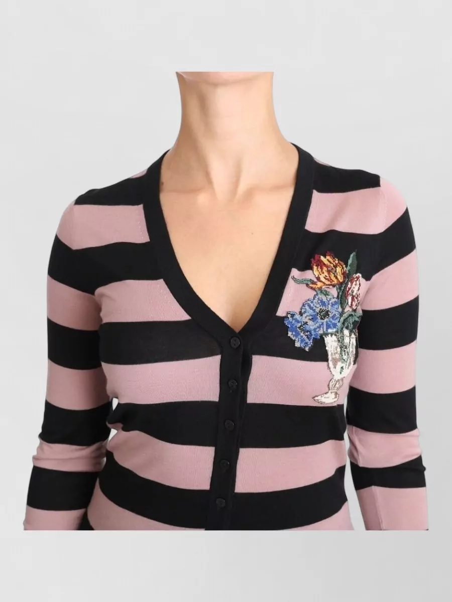Dolce&Gabbana Floral Cashmere Cardigan