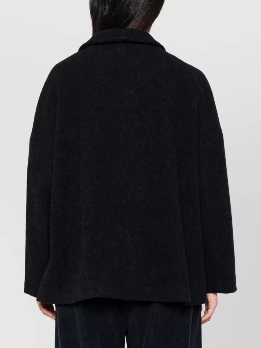 Apuntob Felted Virgin Wool Oversized Coat