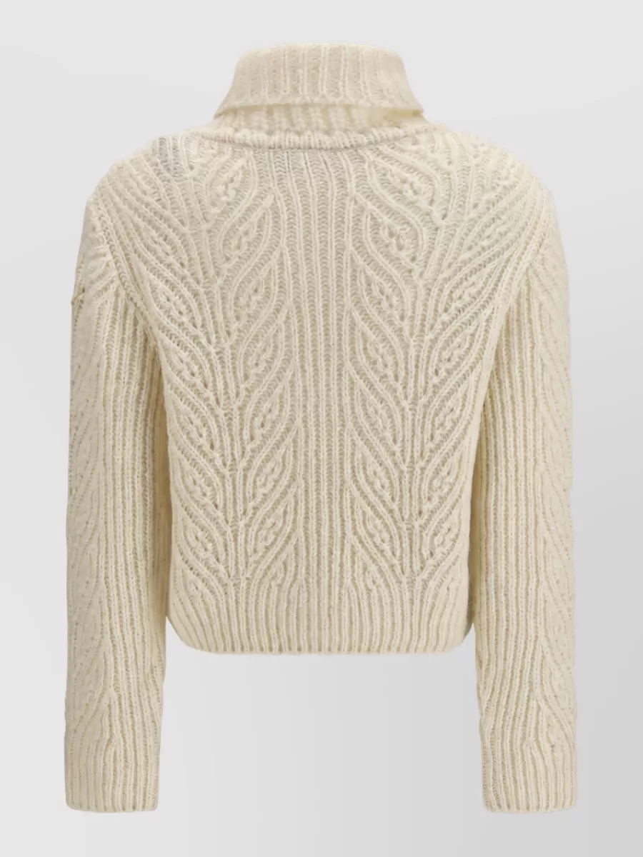 Moncler Cable-Knit Turtleneck Jumper