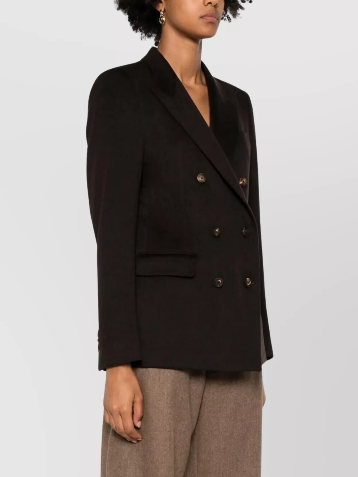 Tagliatore Parisian Style Blazer Pockets In Brown