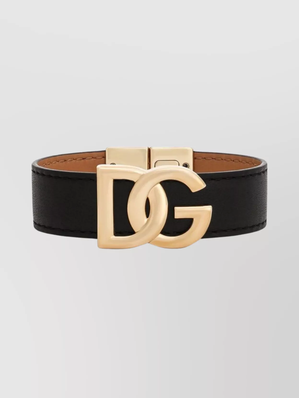 Shop Dolce & Gabbana Adjustable Logo Wristlet With Crew Neck