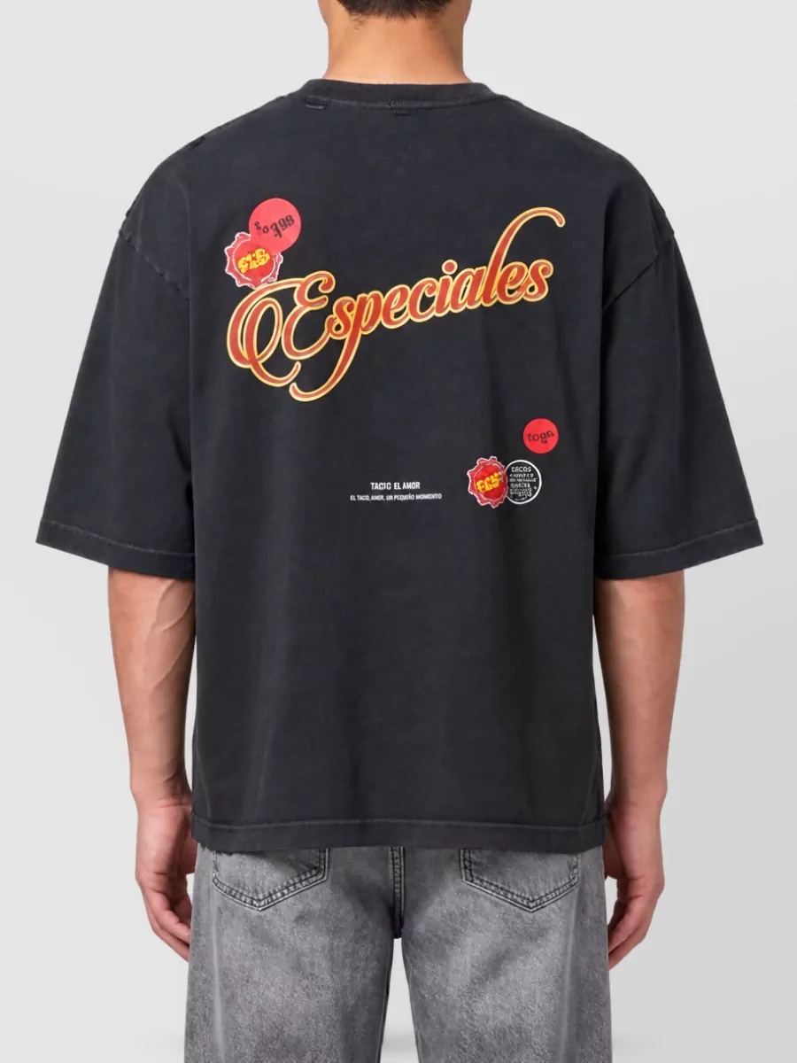 Willy Chavarria Cotton Oversized Printed T-Shirt