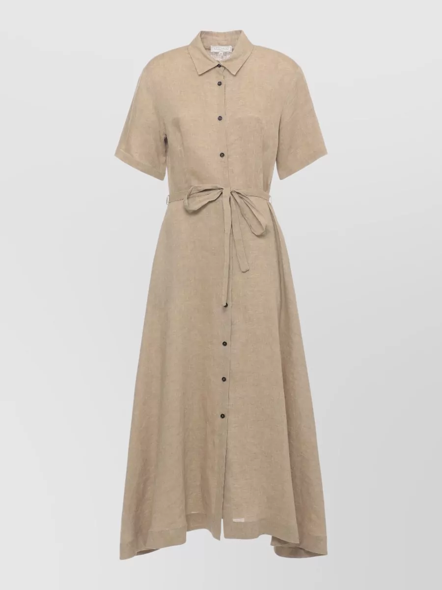 Antonelli Firenze linen shirt midi dress