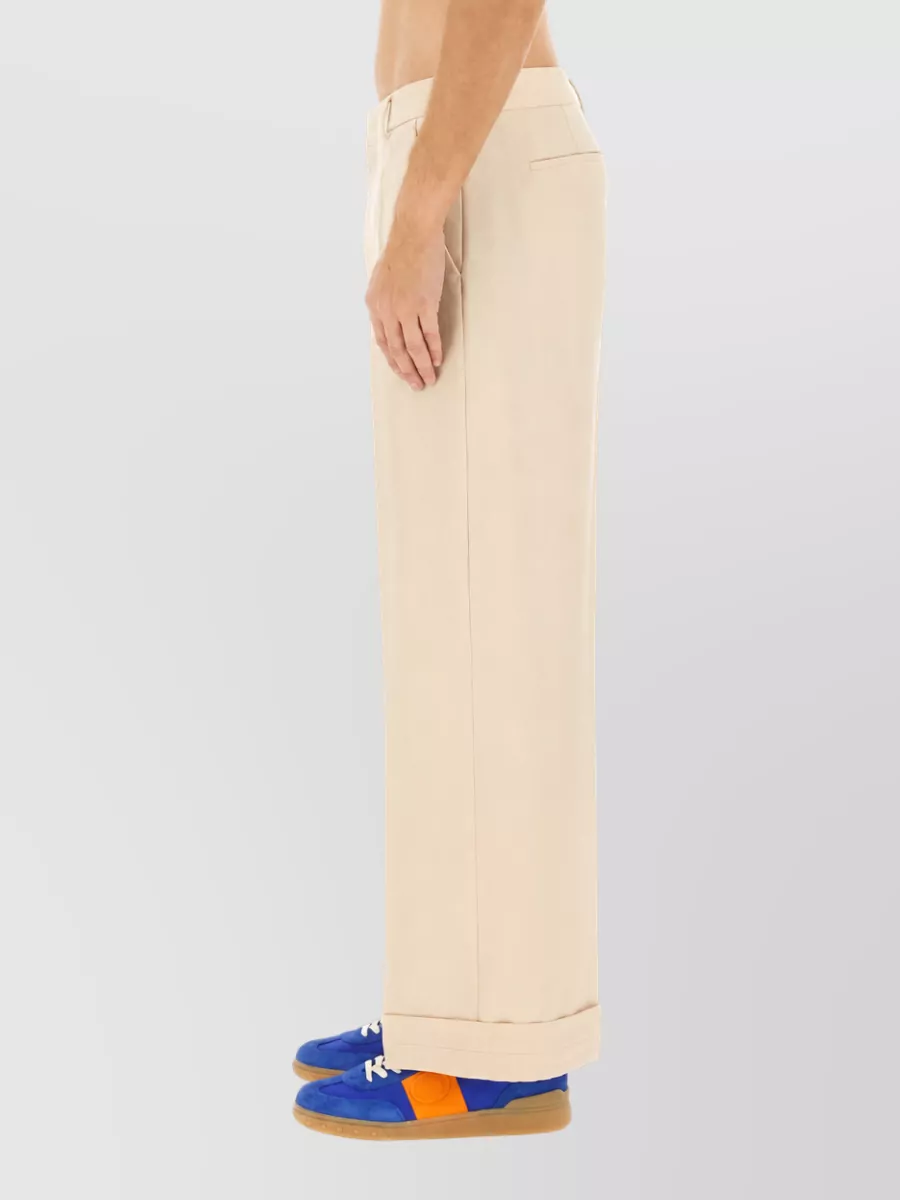 Valentino Wool Wide-Leg Trousers