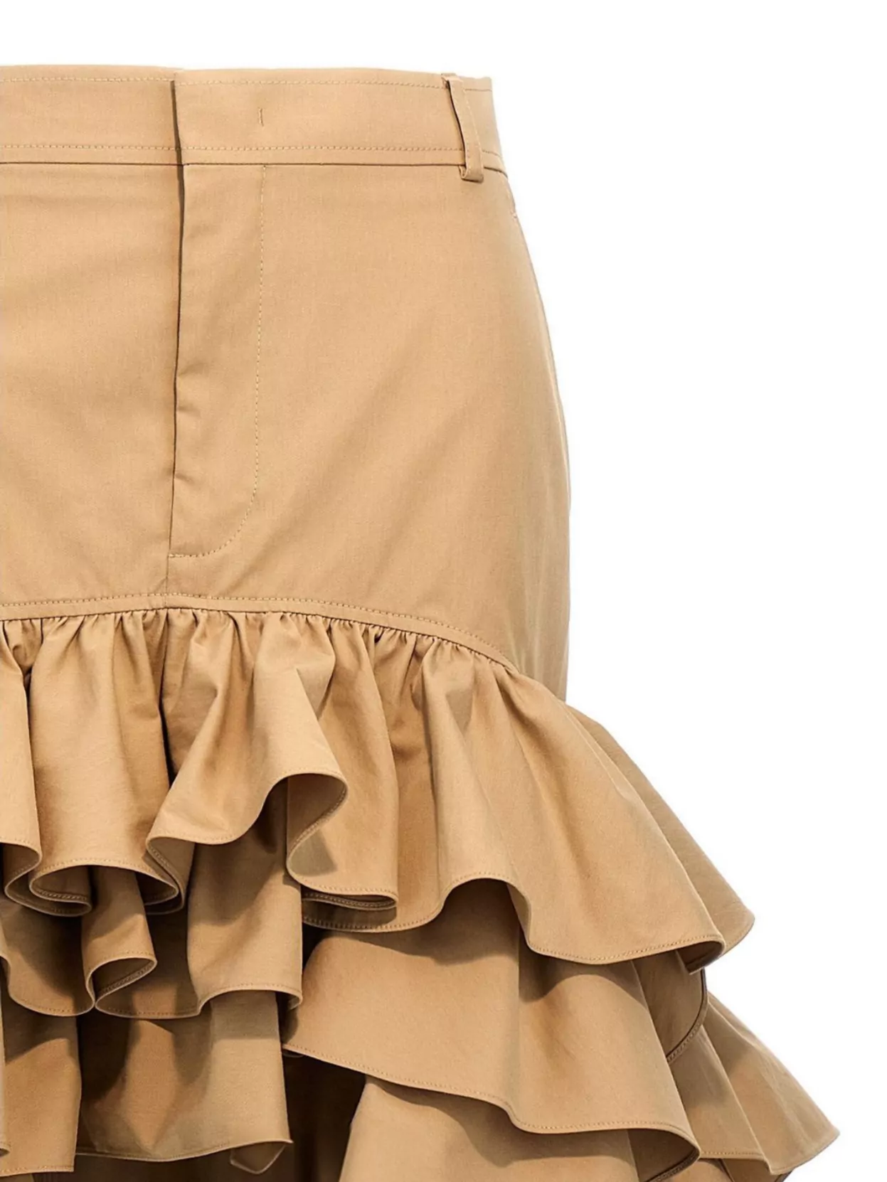 Moschino Skirt with asymmetrical ruffled high-low hem | The