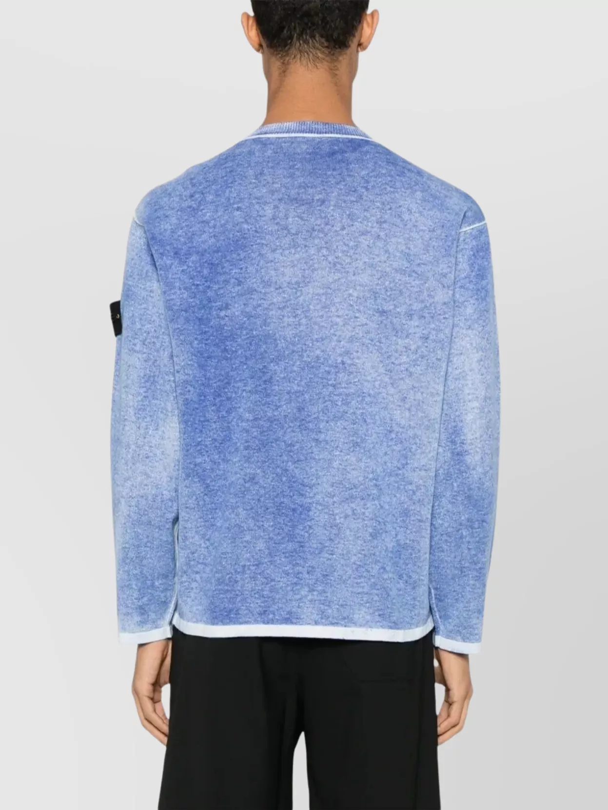 Stone Island Ribbed Crew Neck Knitwear With Long Sleeves