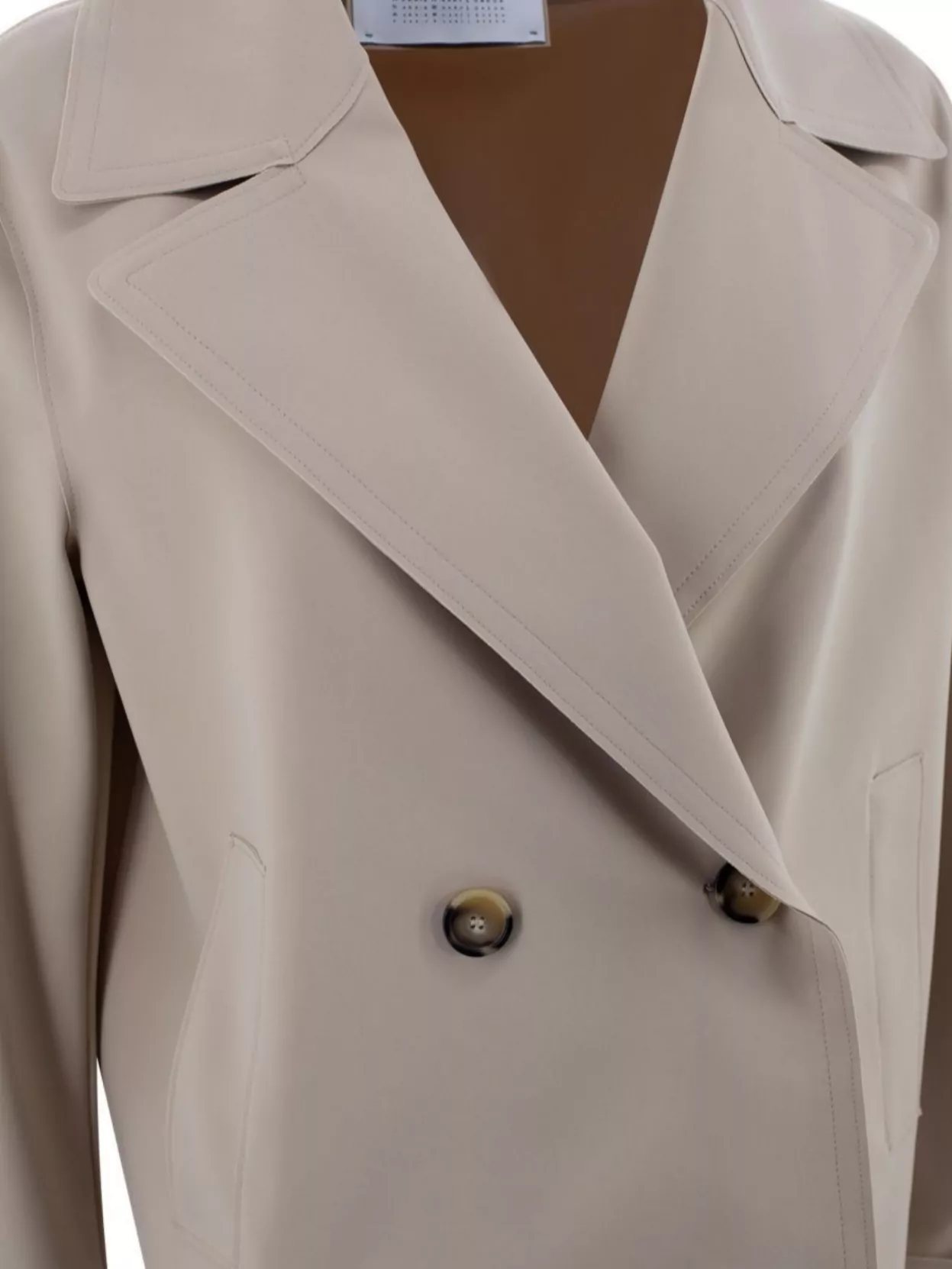 HARRIS WHARF LONDON DOUBLE-BREASTED TAILORED BLAZER ADJUSTABLE CUFFS