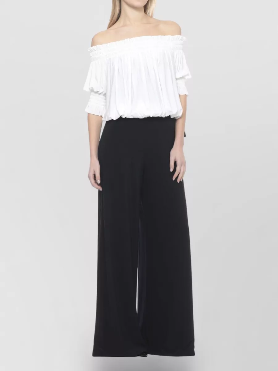 Norma Kamali Short-Sleeve Bodysuit
