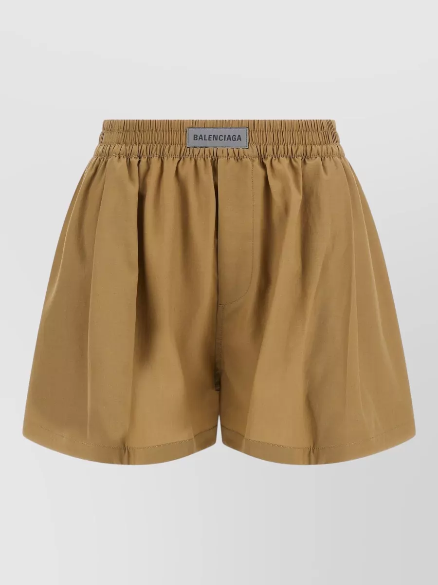 Balenciaga Mid-Rise Wide-Leg Knee-Length Shorts