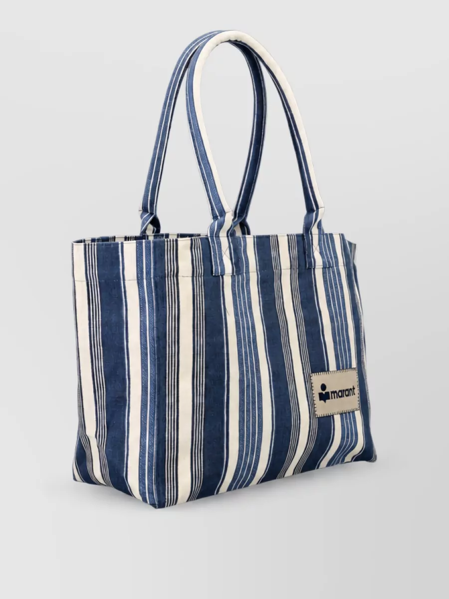 Isabel Marant Altay Cotton Striped Tote Bag