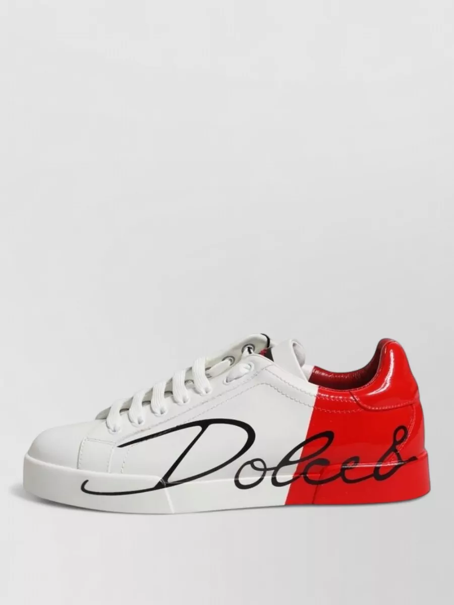 Dolce&Gabbana Leather Low-Top Sneakers