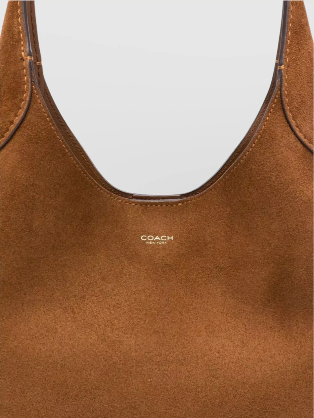 Coach Curved Silhouette Hobo Bag With Top Handle