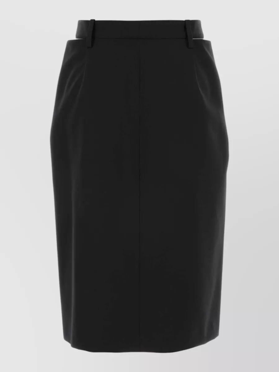 Jil Sander Virgin Wool Pencil Skirt