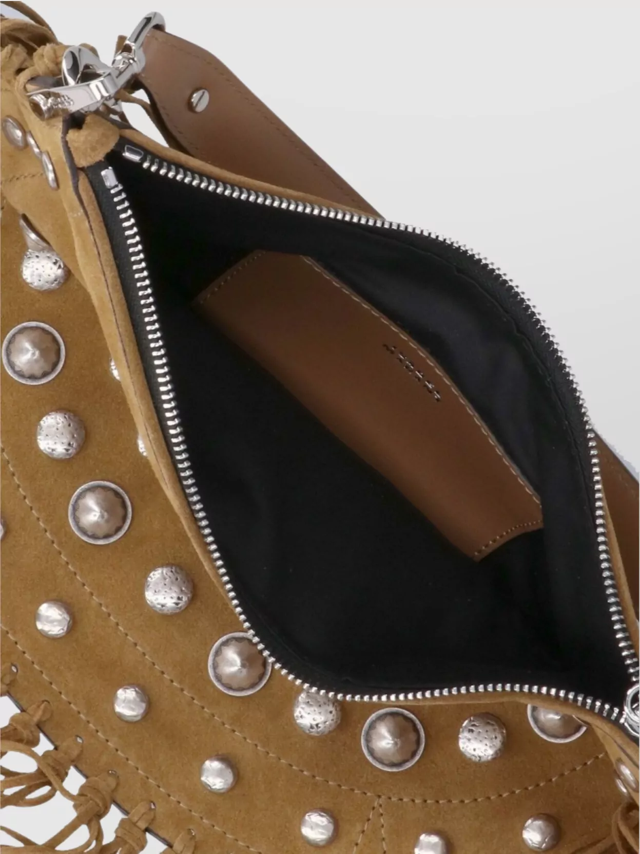 Isabel Marant Fringe And Stud Top Handle Shoulder Bag